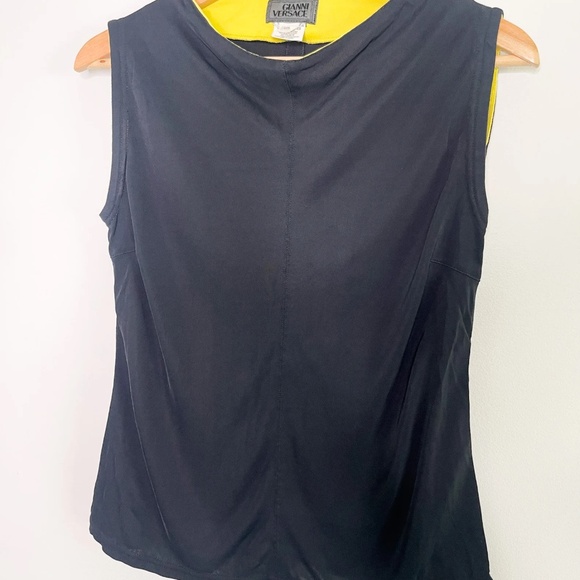 Vintage Gianni Versace Scoop Neck Sleeveless Blouse | SMALL - Picture 5 of 6